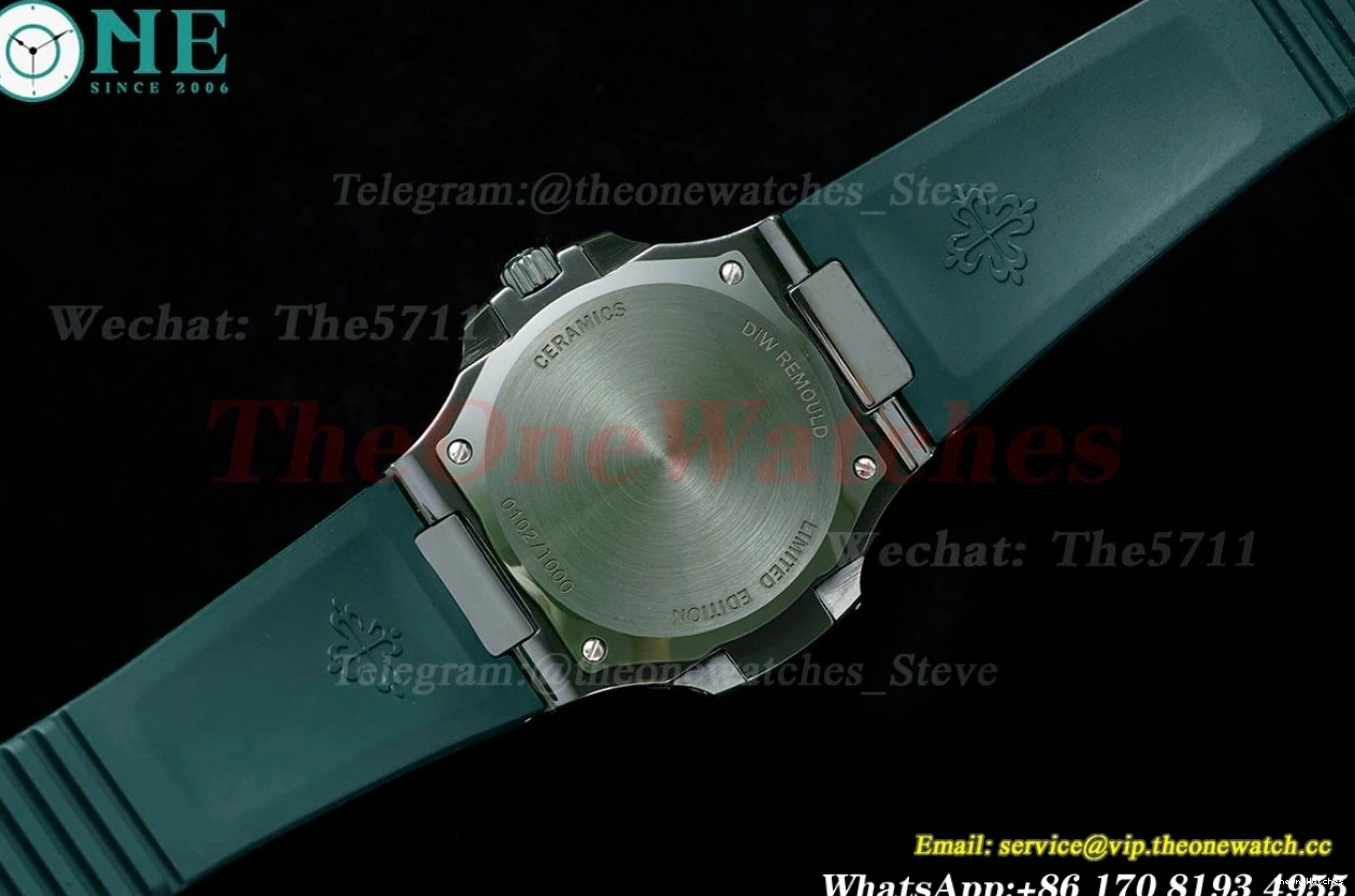 5711 AMGF RU MY9015 Green Nautilus AET Cer Dial 40mm Textured 0409